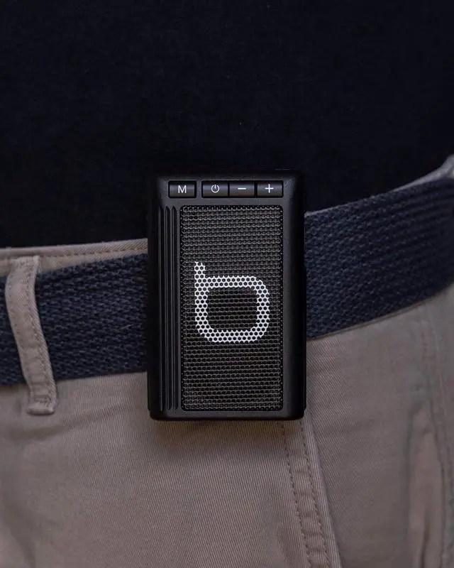 Alt view image 6 of 6 - Bumpboxx Retro Pager Beeper Portable Bluetooth Speaker | Blue
