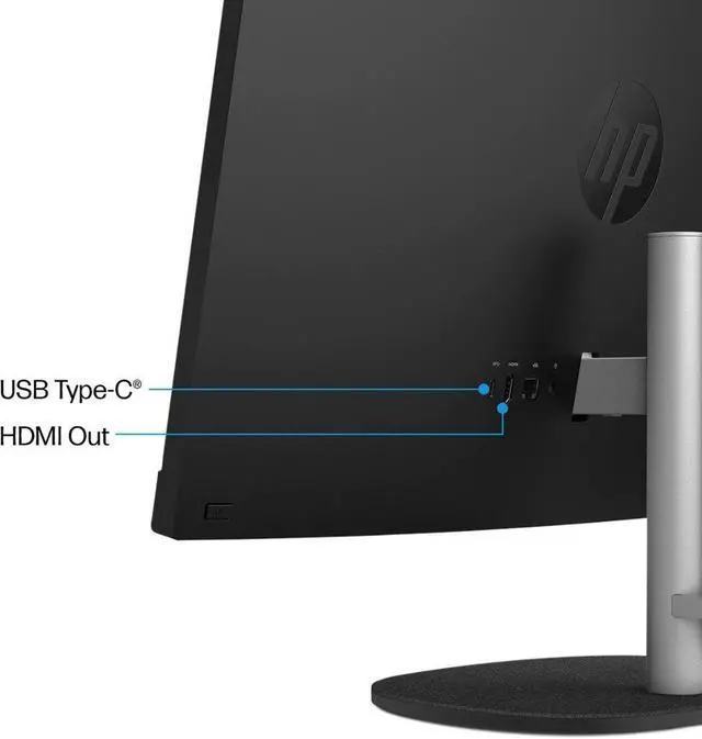 Alt view image 5 of 6 - HP 24-cr00 23.8" FHD All-in-One Desktop AMD Ryzen 3 7320U 8GB, 256GB, W11