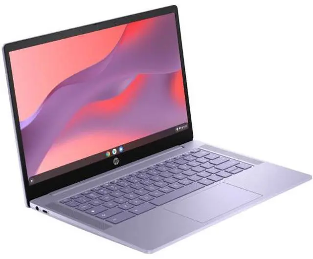 Alt view image 2 of 6 - HP 14a-nf 14" Chromebook Intel Processor N100 4GB 128GB Chrome OS - Purple