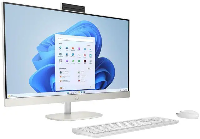 Alt view image 3 of 7 - HP 27-CR00 27" FHD Touch AIO, AMD Ryzen 7 7730U, 16GB, 1TB, W11H, White