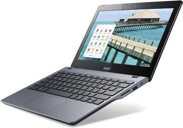 Alt view image 2 of 12 - Acer C720 Grade A Chromebook Intel Celeron 2955U (1.40 GHz) 2 GB Memory 16 GB SSD 11.6" 1366 x 768 Chrome OS
