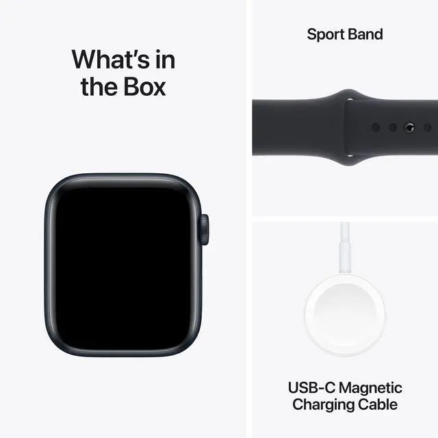 Alt view image 5 of 6 - Apple Watch SE 2 GPS + Cell 44mm Midnight Aluminum Case Midnight Band -M/L