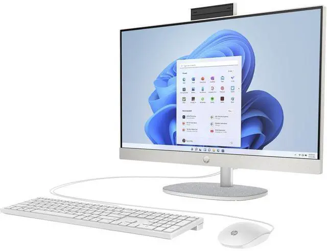 Alt view image 3 of 7 - HP 24-CR 23.8" FHD AIO, Intel Core Ultra 5 125U, 8GB, 512GB SSD W11H, White