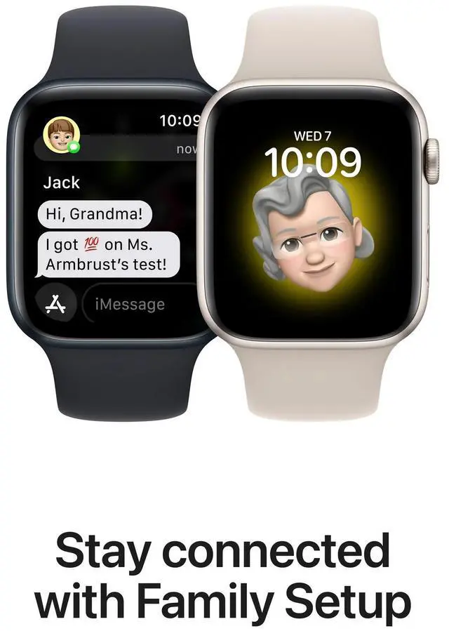 Alt view image 4 of 5 - Apple Watch SE 40mm Silver Alum Case w White Sport Band 2nd Gen MNT93LL/A