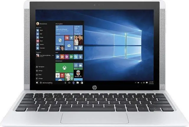 Alt view image 3 of 5 - HP 10-p010wm Notebook x2 10.1" WXGA Laptop Intel Atom x5-Z8350 4GB 64GB W10