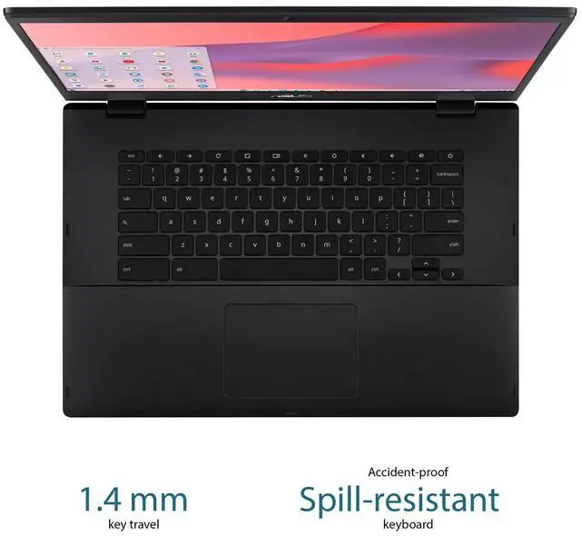 Alt view image 4 of 7 - ASUS Chromebook CX1 15.6" FHD Laptop Intel Celeron N4500 4GB 128GB ChromeOS