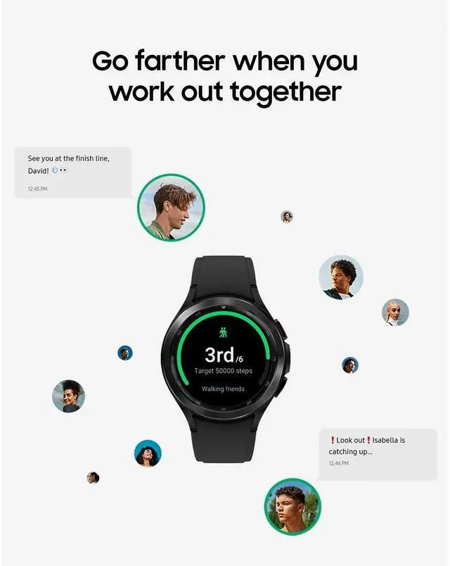 Alt view image 5 of 5 - Samsung Galaxy Watch 4 Classic LTE 46mm Smartwatch with GPS