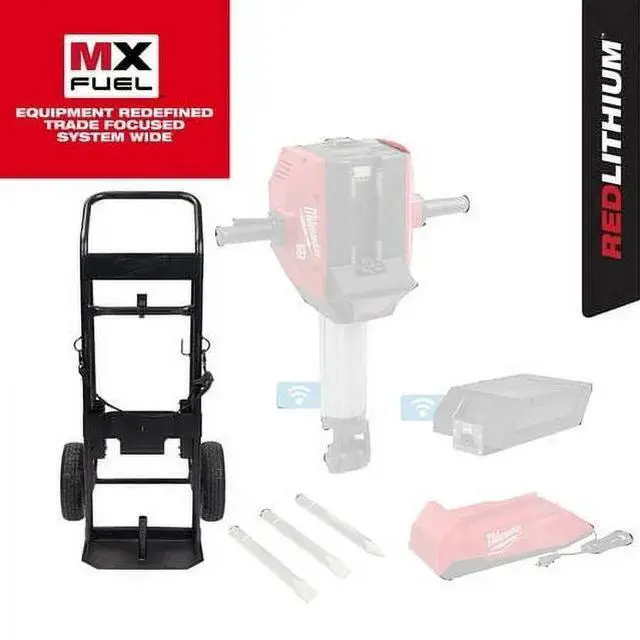 Alt view image 2 of 4 - Milwaukee 3600 Mx Fuel Durable Breaker Cart W/Integrated Accessory Storage