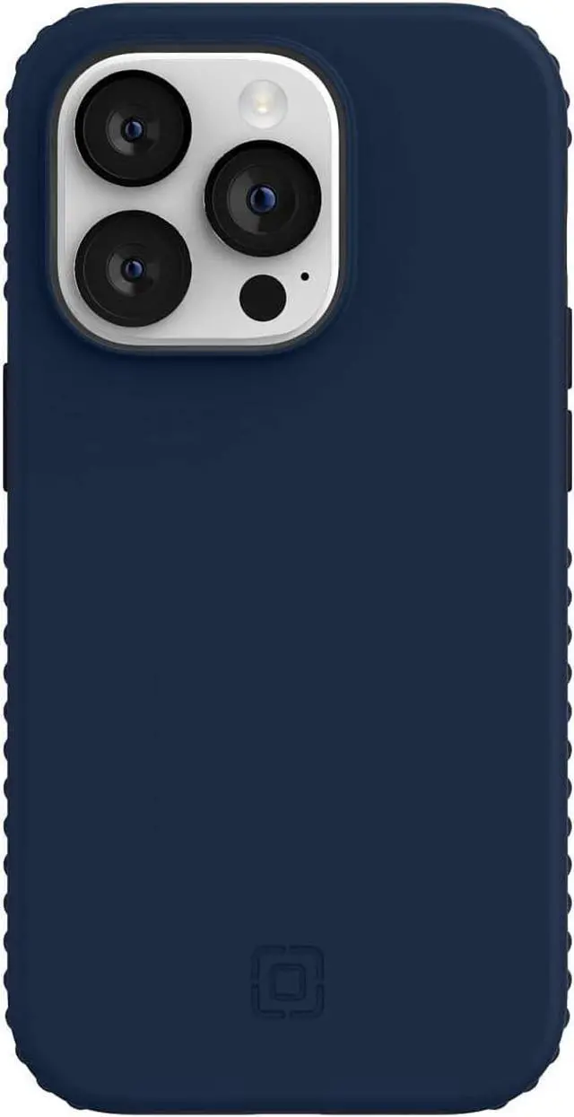 Alt view image 5 of 7 - Incipio Grip Series Case for Apple iPhone 14 Pro - Midnight Navy/Inkwell Blue
