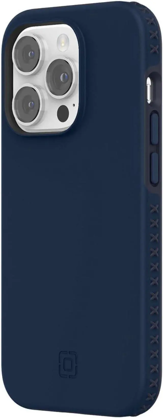 Alt view image 4 of 7 - Incipio Grip Series Case for Apple iPhone 14 Pro - Midnight Navy/Inkwell Blue