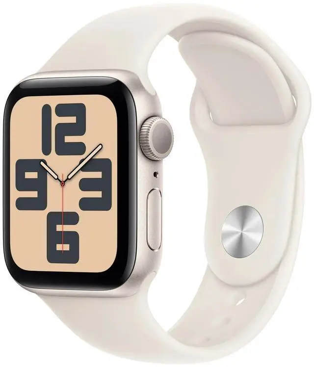 Main image of Apple Watch SE 2nd Gen (GPS, 40mm) - Starlight Case with Starlight Band S/M