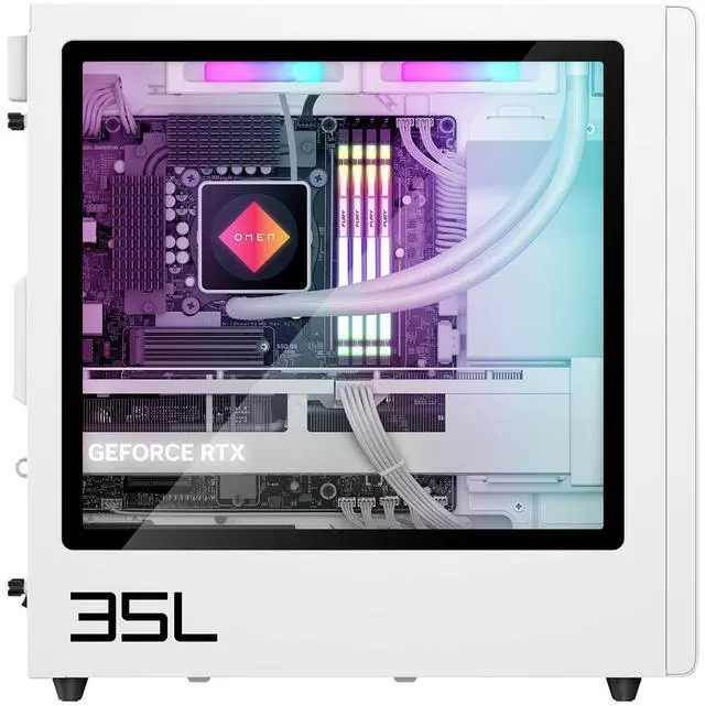Alt view image 3 of 4 - HP OMEN 35L 16-0077m Gaming DT, Ryzen 5 8500G, RTX 4070, 32GB, 512GB, W11H