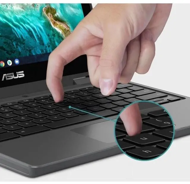 Alt view image 3 of 5 - Asus Flip CR1100FKA-YZ182T 11.6" TS Rugged Chromebook, N5100, 8GB, 32GB