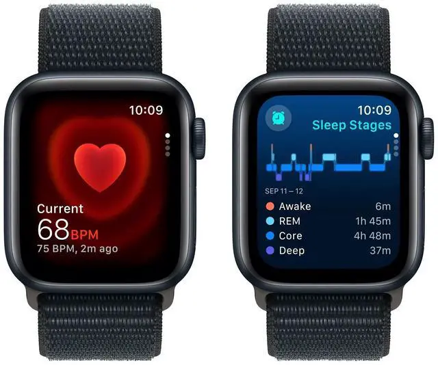 Alt view image 5 of 7 - Apple Watch SE 2nd Gen 40mm Smartwatch with GPS, Midnight