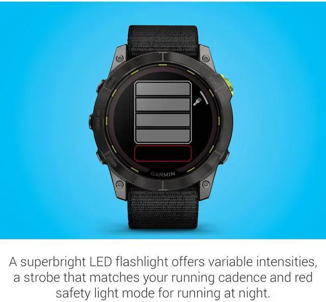 Alt view image 2 of 6 - Garmin Enduro 2 1.4" Smartwatch with GPS, Black - 010-02754-01