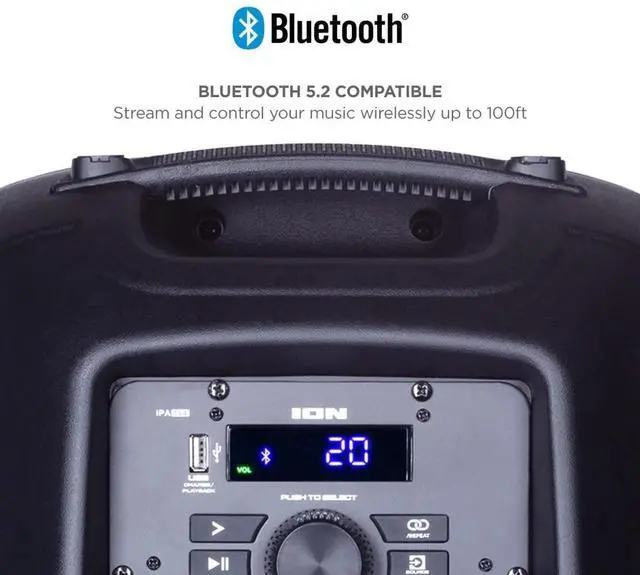 Alt view image 5 of 7 - ION Pro Glow Ultra High-power Speaker System With Premium Wide Sound and Lights