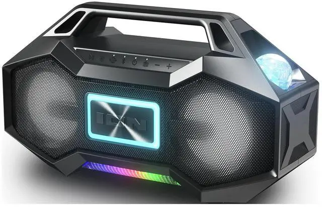 Alt view image 4 of 7 - ION Party Rocker Go High-Power Portable Boombox with Party Starter Lights