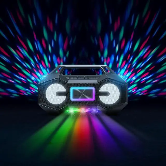 Alt view image 5 of 7 - ION Party Rocker Go High-Power Portable Boombox with Party Starter Lights