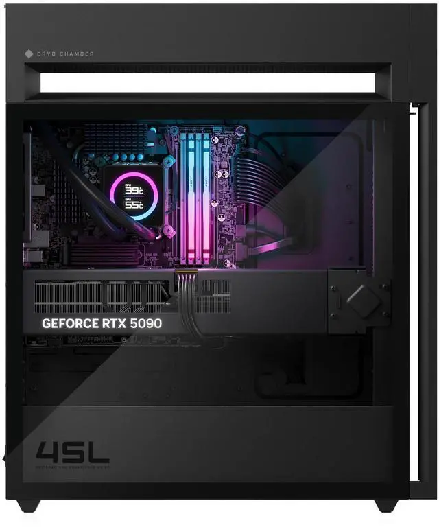 Alt view image 3 of 7 - HP OMEN 45L GT22 Gaming PC, Ultra 9 285K, 64GB, 2TB, RTX 5070Ti, Windows 11