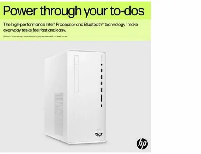 Alt view image 3 of 5 - HP Pavilion TP01-5009 Desktop, Intel Core i5-14400, 8GB, 512GB, Windows 11