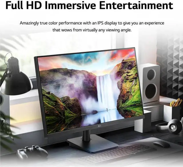 Alt view image 2 of 7 - LG 27MP40W-B 27" FHD IPS Monitor with AMD FreeSync, Black