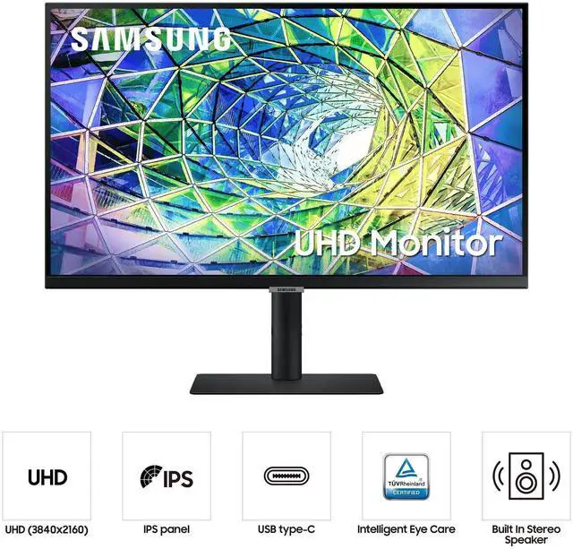 Alt view image 4 of 7 - Samsung ViewFinity S80UA 27" 4K UHD High Resolution Monitor, Black