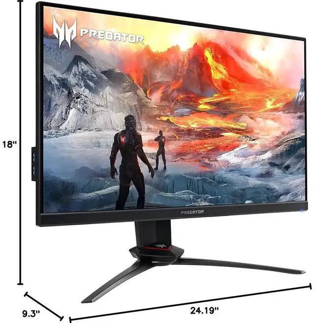 Alt view image 7 of 7 - Acer Predator XB273 Xbmiprzx 27" FHD IPS Gaming Monitor, Black