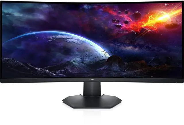 Alt view image 3 of 7 - Dell S3422DWG 34" WQHD Curved Gaming Monitor 3440 x 1440 144Hz