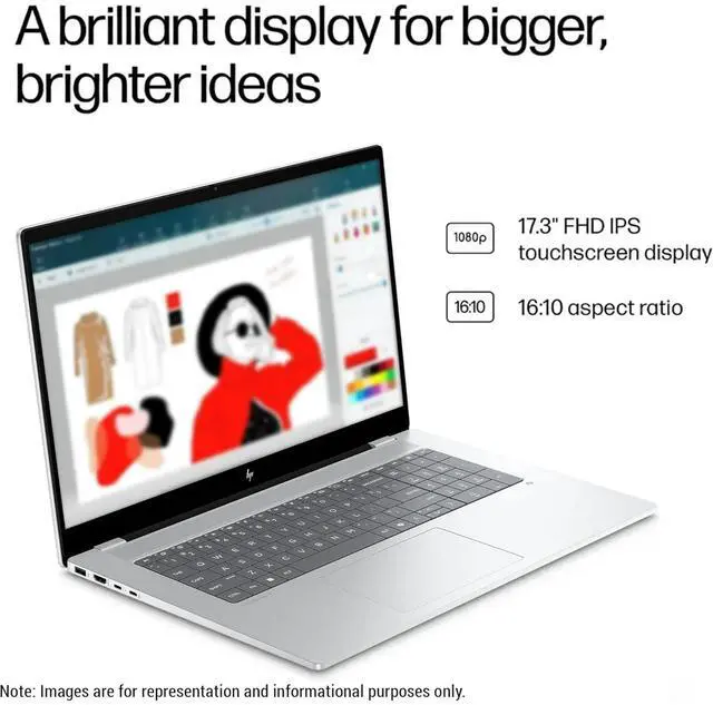 Alt view image 5 of 7 - HP OmniBook X 17.3" FHD Laptop, Intel Core Ultra 7, 16GB, 512GB, Windows 11