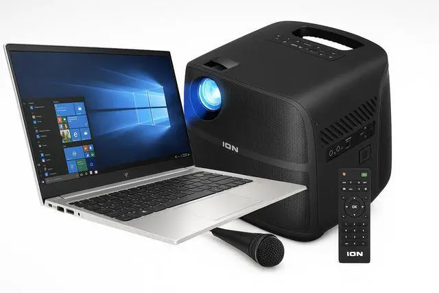 Main image of HP Elitebook 845 G8 14" FHD PC, Ryzen 5, 16GB, 256GB, W11 w/ ION Projector