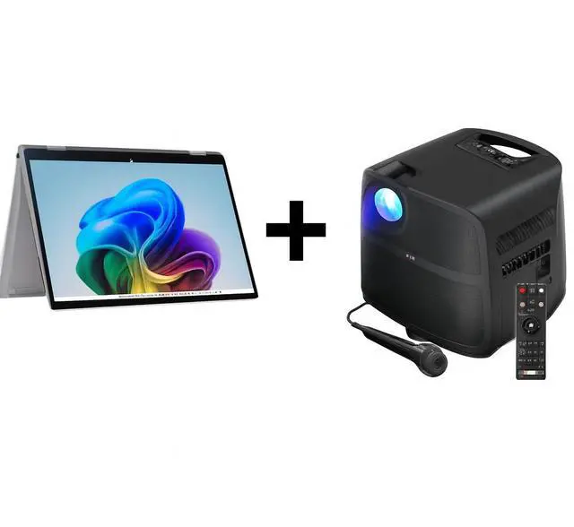 Main image of HP OmniBook X 2-in-1 14" Touch Laptop Ryzen 7 24GB 1TB W11H w/ION Projector