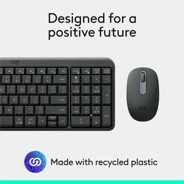 Alt view image 2 of 5 - Logitech MK250 Bluetooth Wireless Mouse and Keyboard Combo - Black