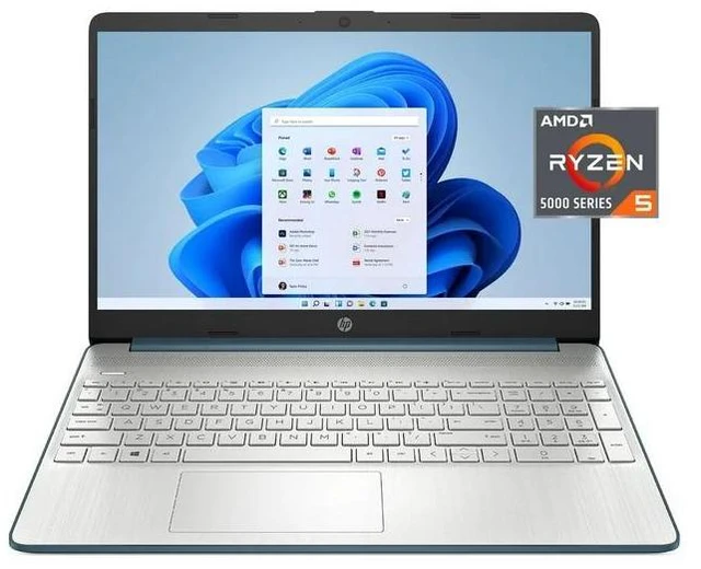 Main image of HP 15.6" FHD Laptop: AMD Ryzen 5 5500U 8GB RAM, 256GB SSD, Windows 11 Home