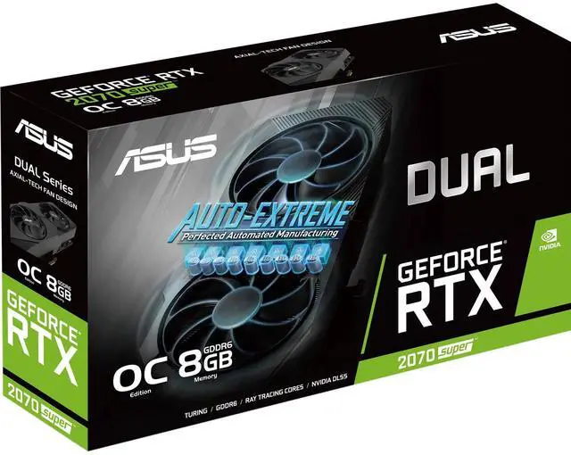Alt view image 5 of 5 - ASUS Dual GeForce RTX 2070 Super EVO OC edition 8GB GDDR6 - Graphics Card