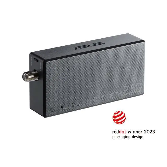 Alt view image 7 of 9 - ASUS 2.5Gbps Ethernet over Coax Adapter Starter Kit (MA-25 2 pack), MoCA 2.5, High speed internet, Mesh backhaul, TV streaming, MPS security