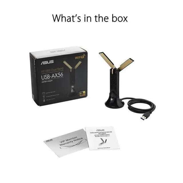 Alt view image 3 of 7 - ASUS WiFi 6 AX1800 USB WiFi Adapter (USB-AX56)