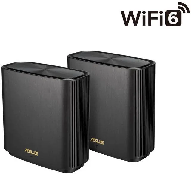 Alt view image 2 of 6 - ASUS ZenWiFi - AX7800 WiFi 6 AiMesh Home Wireless System - Black (2-Pack)