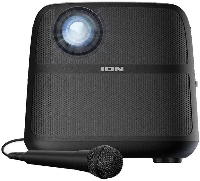Alt view image 7 of 7 - ION Audio Projector Deluxe HD Battery/AC Powered 720p HD LED BT-enabled