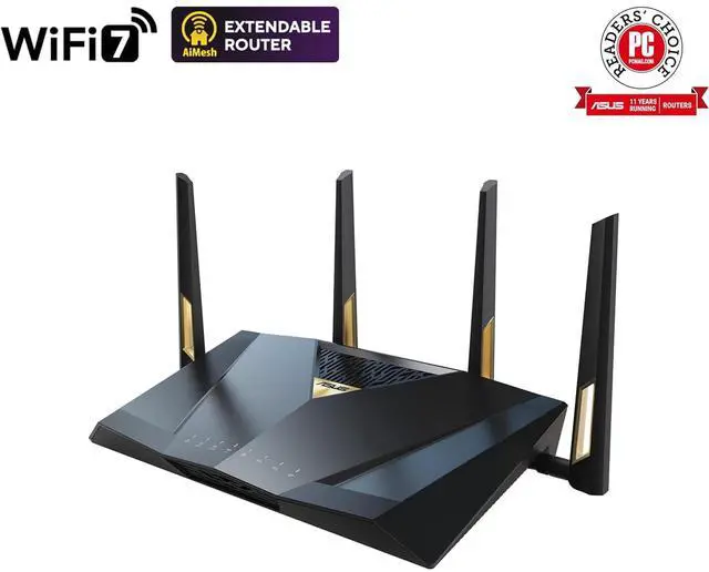 Alt view image 6 of 6 - ASUS - RT-BE7200 Dual-Band Wi-Fi 7 Router, Black