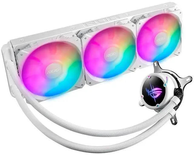 Main image of ASUS ROG Strix LC II 360 ARGB White Edition all-in-one liquid CPU cooler
