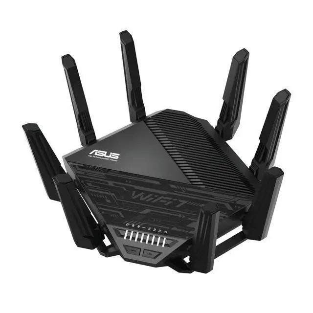 Alt view image 2 of 5 - ASUS RT-BE96U BE19000 802.11BE TriBand Performance WiFi 7 Extendable Router