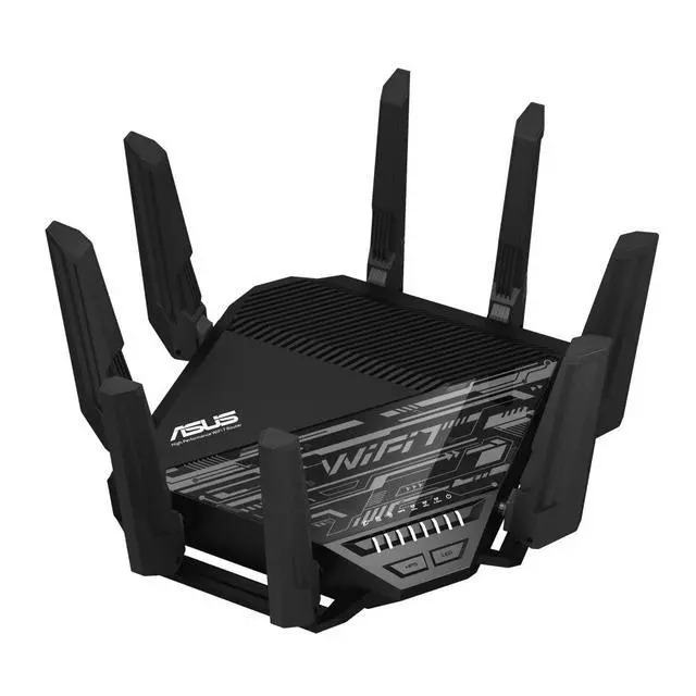 Alt view image 5 of 5 - ASUS RT-BE96U BE19000 802.11BE TriBand Performance WiFi 7 Extendable Router