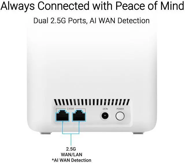Alt view image 3 of 5 - ASUS ZenWiFi BD5 Dual-Band WiFi 7 Mesh, 5000 Mbps, Coverage up to 6800 sq