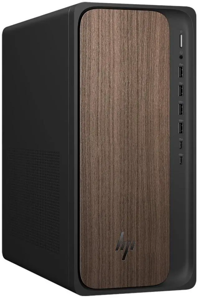 Alt view image 10 of 10 - HP - OmniDesk Desktop - Intel Core Ultra 7 265F 2025 - 32GB Memory - NVIDIA GeForce RTX 5060 - 1TB SSD - Dark Wood