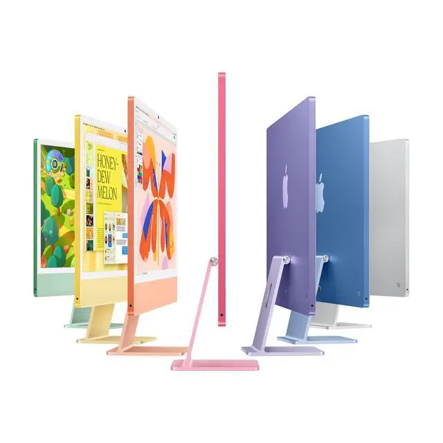 Alt view image 5 of 5 - Apple 2021 iMac | M1 Chip | 8-core CPU | 24-inch | 8GB | 256GB | Purple