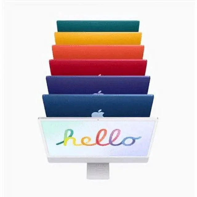 Alt view image 5 of 6 - Apple 2021 iMac | 24" 4.5K | M1 Chip | 8-core CPU | 8GB | 256GB | Yellow