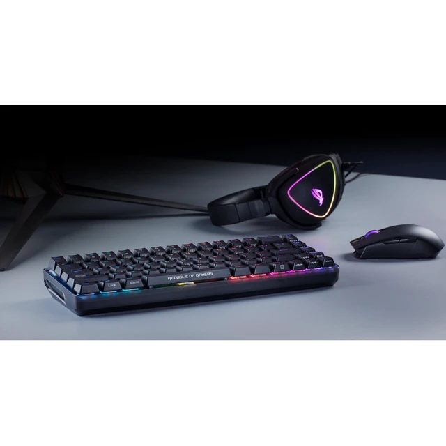 Alt view image 4 of 5 - ASUS M601 ROG Falchion Wireless 65% Mechanical Keyboard Cherry MX Red