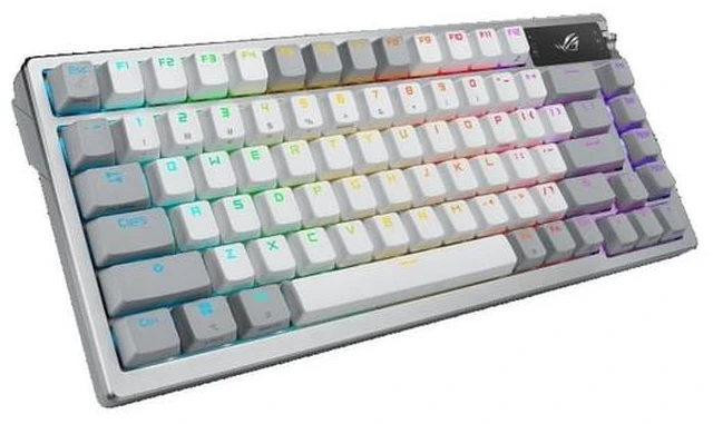Alt view image 2 of 5 - ASUS ROG Azoth 75% Wireless DIY Custom Gaming Keyboard, ROG NX Snow, White