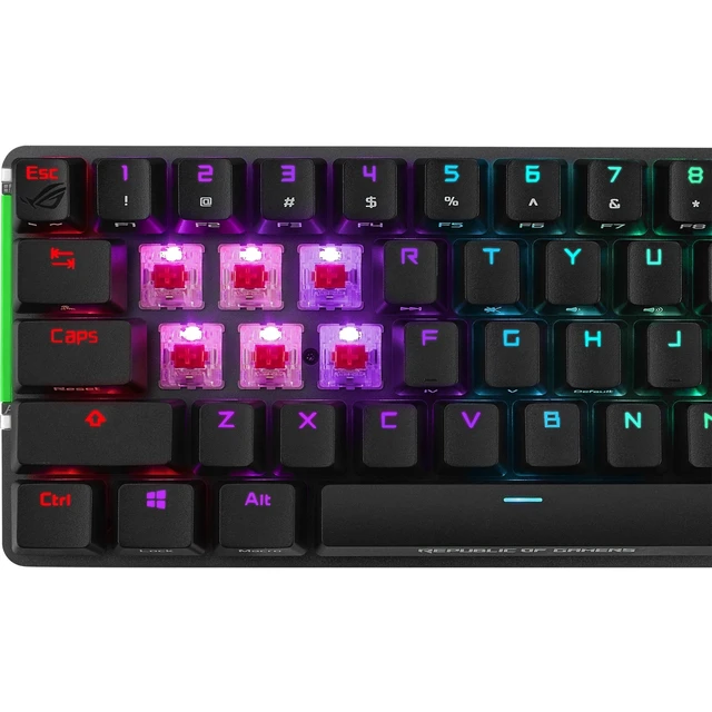Alt view image 5 of 5 - ASUS M601 ROG Falchion Wireless 65% Mechanical Keyboard Cherry MX Red