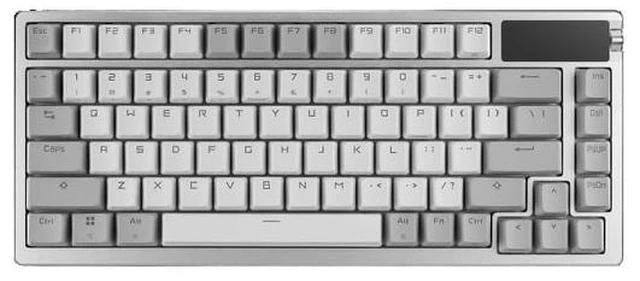 Alt view image 4 of 5 - ASUS ROG Azoth 75% Wireless DIY Custom Gaming Keyboard, ROG NX Snow, White